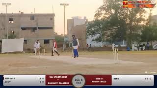 Taj Sports club vs Bhagwati Blasters ABOHAR 3RD CRICKET LEATHER LEAGUE 2nd SEMI FINAL MATCH [upl. by Yehtomit]