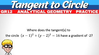 Tangent Analytical Geometry Grade 12 [upl. by Htepsle]