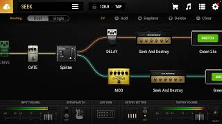 Metallica SEEK amp DESTROY guitar tone demo using Bias FX 2 mobile work in progress [upl. by Ankeny]