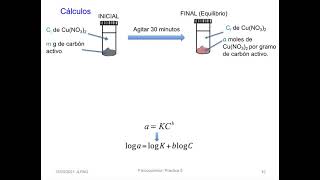 Isoterma de Freundlich para el sistema nitrato de cobrecarbón activo Parte 3 [upl. by Nolyaj704]