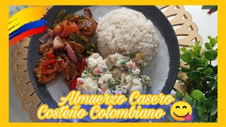 Delicioso Almuerzo Casero Costeño Colombiano  Cocina Con Nelu [upl. by Warfold]