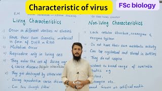 Characteristics of Virus  Class 11 [upl. by Noirrad]