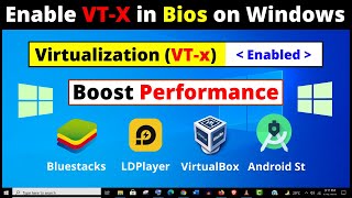 How to Enable Virtualization in Windows 10  2 Ways to Enable VTx in Bios Settings Easily [upl. by Terb]