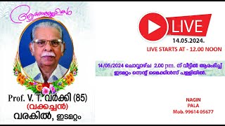 FUNERAL SERVICE OF Prof VT VARKEY85 VARAKIL HOUSE EDAMATTOM [upl. by Gussi658]