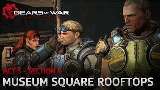 Gears of War Judgment  Downtown Halvo Bay  Section 6 Museum Square Rooftops [upl. by Yllatan]