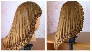 Coiffure simple cheveux mi long  long ♡ Tuto coiffure avec tresse ♡ facile à faire [upl. by Bozovich52]