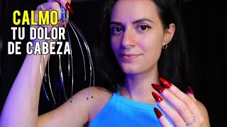 ASMR español PARA ALIVIAR EL DOLOR DE CABEZA luz baja atencion personal mimos💙 [upl. by Rednaxela]