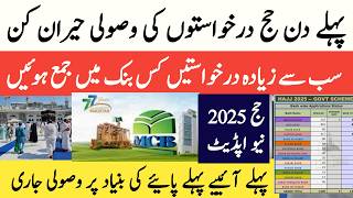 hajj 2025 new update  پہلے دن حج درخواستوں کی وصولی حیران کن  Hajj 2025 Applications [upl. by Hannaj]