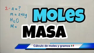 Moles y Masa en gramos de Compuestos Químicos [upl. by Ardyth756]