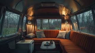 Cozy Caravan Camping on a Rainy Day  Relaxing Rain Sounds  ASMR [upl. by Hanshaw]