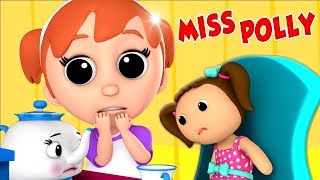 Miss Polly Had A Dolly  comptine  chanson pour bébés  chanson de pépinière  Baby Rhyme [upl. by Bonney372]