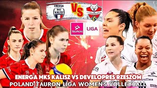 DEVELOPRES RZESZOW 🆚 ENERGA MKS KALISZ POLAND TAURON LIGA WOMENS VOLLEYBALL 2024 [upl. by Azirb198]