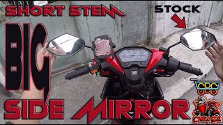 Short Stem with BIG Stock Side Mirror  Honda Click 125i  HAWTU EP02 [upl. by Nibuz]