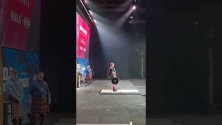 Mitchell Hooper 350kg deadlift for reps at Arnold Strongman Classic UK strongman [upl. by Assirat276]