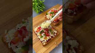 Bread Pizza recipe  Indian style pizza  Flavours Of Food [upl. by Georg]