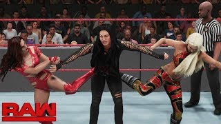 WWE 2K19 RAW THE DIVAS VS NIA JAX amp TAMINA [upl. by Kennard572]