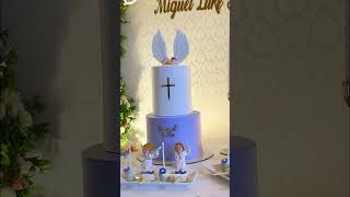 Baptism table arrangements malayalam music homebasedbusiness cakedecorating cakevideos cakes [upl. by Maiga]