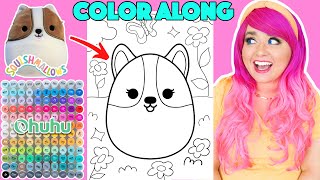 Color Squishmallows Reginald The Dog With Me  COLOR ALONG WITH KIMMI [upl. by Autrey]