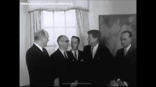 September 26 1961  President John F Kennedy meets President Arturo Frondizi of Argentina [upl. by Rebm]