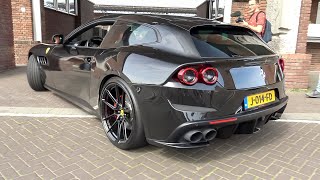 Novitec Ferrari GTC4Lusso  LOUD Accelerations amp V12 Sounds [upl. by Dympha]