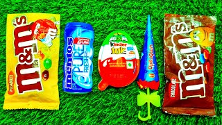 Some lots of yummy Candies and Kinder Joy ASMR  Satisfying video [upl. by Alaunnoif]