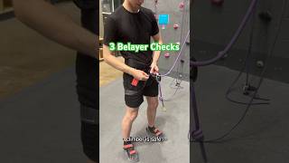 3 Belayer Checks rockclimbing toproping belay climbing bouldering safety [upl. by Irrak]