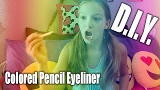 DIY  Colored Pencil Eyeliner [upl. by Lothaire]