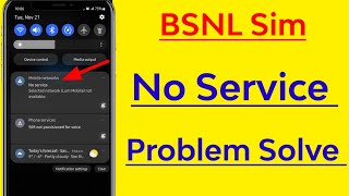 Fix BSNL Sim No Service Problem Solve [upl. by Netneuq]