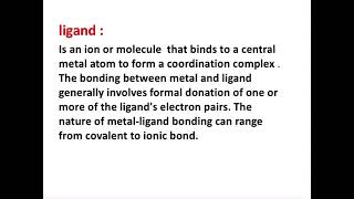 Chemistry inorganic chelating agent  lec 4DRENTISAR [upl. by Salahcin838]