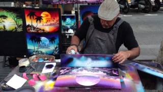 Las Ramblas Spraypaint Art 220613 1080p HD [upl. by Hatfield421]