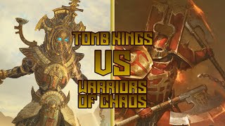 BATTLE REPORT Does my ULTIMATE SACRIFICE pay off Tomb Kings vs Warriors of Chaos [upl. by Haodnanehs114]