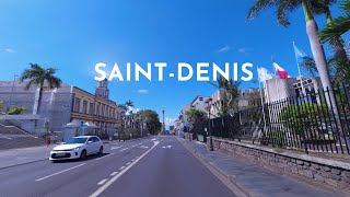 DRIVING DOWNTOWN SAINTDENIS LA RÉUNION 🇷🇪 4K⁶⁰ [upl. by Ahsenrat]