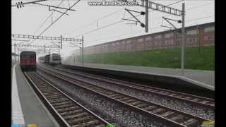 OpenBVE HD EXCLUSIVE Bombardier TRAXX P140DC Hauling 10 Car SBB Intercity Train [upl. by Naol]