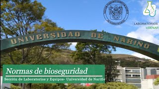 Normas de bioseguridadUDENAR [upl. by Ogait]