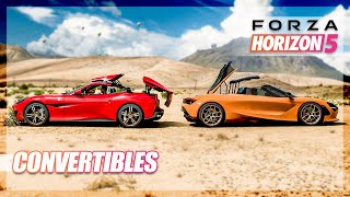 Forza Horizon 5  CONVERTIBLES How They Work What Cars and More [upl. by Mccahill]