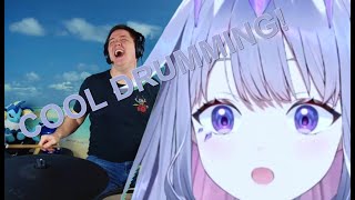 Biboo Reacts to 8BitDrummers Bury The Cringe Cover 【Hololive EN】 [upl. by Marge]