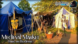 Mittelalter Markt 🐉  4K Rundgang  Hard am Bodensee  GoPro [upl. by Puklich]