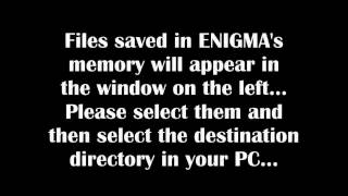 ENIGMATOOL  TUTORIAL  ENIGMA UTILITY  HOW TO TRANSFER FILES FROM PC TO ENIGMA AND FROM ENIGMA TO [upl. by Geanine890]