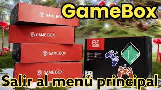 GameBox 🎮 G5 B01 como salir de un juego al menú principal [upl. by Geraud]