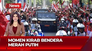 Momen Kirab Bendera Merah Putih Heru Budi Pimpin Pelepasan Kirab ke IKN  iNews Sore 1108 [upl. by Magna944]