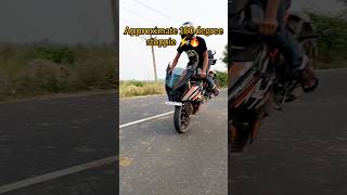 Approximate 180 degree stoppie 😮‍💨😎☠️attitude ktmrc ktm rider trending stunt skills action [upl. by Aneis]