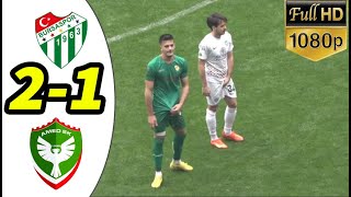 Bursaspor 21 Amedspor Geniş Maç Özeti HD [upl. by Amin]