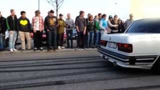 Volvo 740 16v 600HP Burnout  bonus burnout [upl. by Nylia]