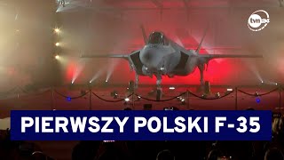 Prezentacja pierwszego polskiego myśliwca F35 [upl. by Asilat]