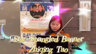 🎻✨ Zhiqing Tao performed the StarSpangled Banner at Seneca Rockville Senior Living 🌟🎶 — 09212024 [upl. by Adleme]