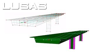 Posttensioning in shell models in LUSAS [upl. by Zilevi819]