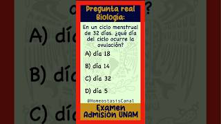 Pregunta real de Biología UNAM examenunam unam2024 [upl. by Yule633]