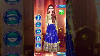 Indian traditional party dressing idea 💡  dolldressup dressup indianbride partymakeup shorts [upl. by Cartwright873]