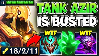 THIS NEW TANK AZIR BUILD IS TAKING OVER HIGH ELO WHY IS THIS SO BROKEN [upl. by Andrey906]