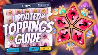 Fully UPDATED Cookie Topping Guide pt 1  Cookie Run Kingdom [upl. by Raseta]